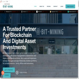 Скриншот главной страницы сайта bit-mining.org