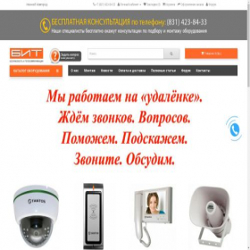 Скриншот главной страницы сайта bit-nn.ru