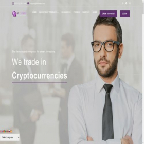 Скриншот главной страницы сайта bit-vortex.com