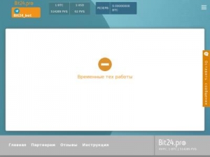 Скриншот главной страницы сайта bit24.pro