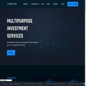 Скриншот главной страницы сайта bitboostrade.net