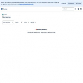 Скриншот главной страницы сайта bitbucket.io