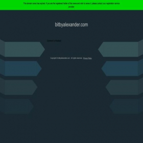 Скриншот главной страницы сайта bitbyalexander.com