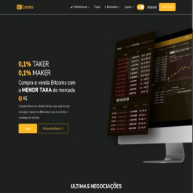 Скриншот главной страницы сайта bitcambio.com.br