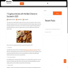 Скриншот главной страницы сайта bitcohitz.com