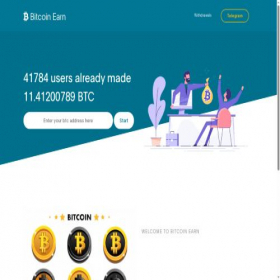 Скриншот главной страницы сайта bitcoin-earn.com