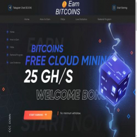 Скриншот главной страницы сайта bitcoin-earning.com