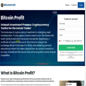 Скриншот главной страницы сайта bitcoin-profit.org