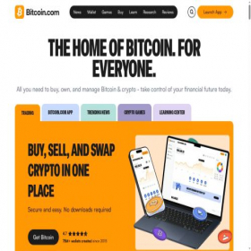 Скриншот главной страницы сайта bitcoin.com
