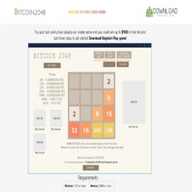 Скриншот главной страницы сайта bitcoin2048.site