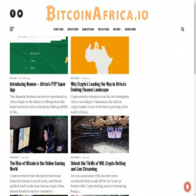Скриншот главной страницы сайта bitcoinafrica.io