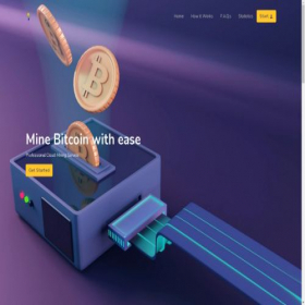 Скриншот главной страницы сайта bitcoinfarm.live