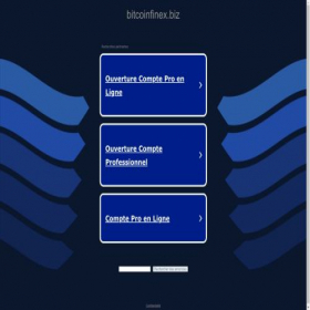 Скриншот главной страницы сайта bitcoinfinex.biz