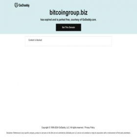 Скриншот главной страницы сайта bitcoingroup.biz