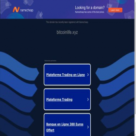Скриншот главной страницы сайта bitcoinlife.xyz