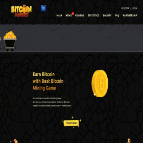 Скриншот главной страницы сайта bitcoinminero.com