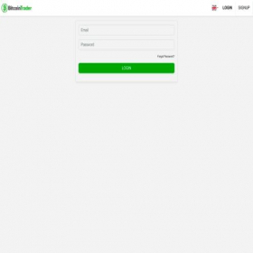 Скриншот главной страницы сайта bitcointrader.software