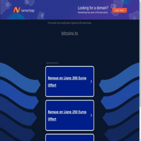 Скриншот главной страницы сайта bitcoinx.to