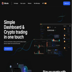 Скриншот главной страницы сайта bitcols.com