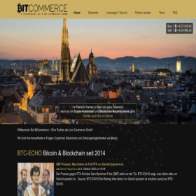 Скриншот главной страницы сайта bitcommerce.at