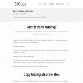 Скриншот главной страницы сайта bitcopy.io