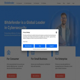 Скриншот главной страницы сайта bitdefender.ru