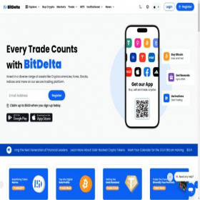 Скриншот главной страницы сайта bitdelta.com