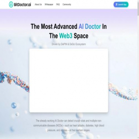 Скриншот главной страницы сайта bitdoctor.ai
