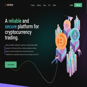 Скриншот главной страницы сайта bitdox.net