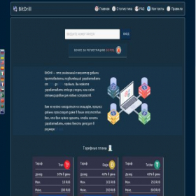 Скриншот главной страницы сайта bitdrill.online