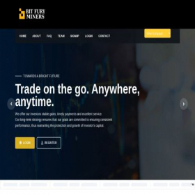 Скриншот главной страницы сайта bitfury-miner.net