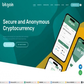 Скриншот главной страницы сайта bitgain.money