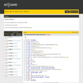 Скриншот главной страницы сайта bitgames.io
