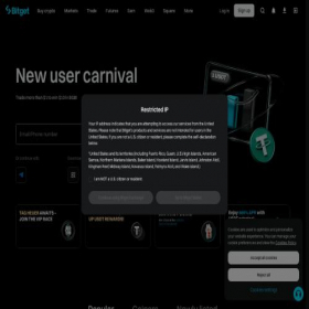 Скриншот главной страницы сайта bitget.com