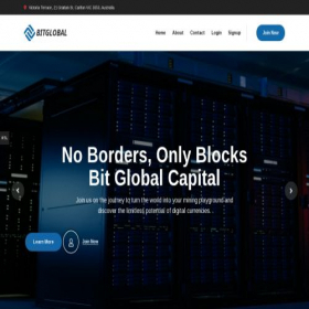 Скриншот главной страницы сайта bitglobalcap.com
