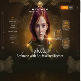 Скриншот главной страницы сайта bitgold.life