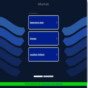 Скриншот главной страницы сайта bithunt.win