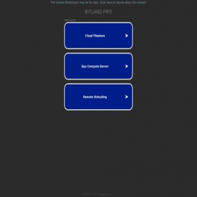 Скриншот главной страницы сайта bitland.pro