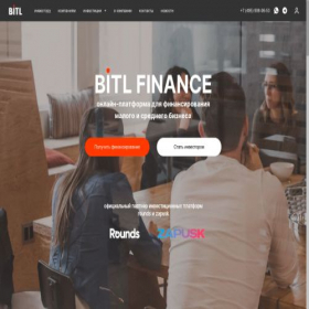 Скриншот главной страницы сайта bitlfinance.ru