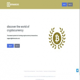 Скриншот главной страницы сайта bitmarcks.com
