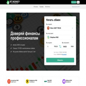 Скриншот главной страницы сайта bitmonkey.pro