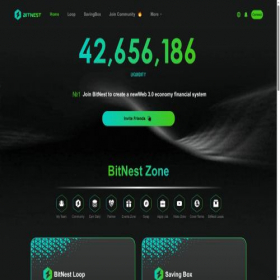 Скриншот главной страницы сайта bitnest.finance