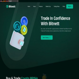 Скриншот главной страницы сайта bitnett.com