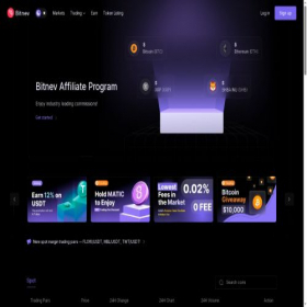 Скриншот главной страницы сайта bitnev.com