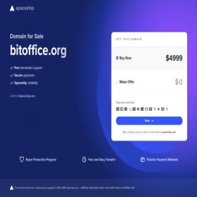 Скриншот главной страницы сайта bitoffice.org