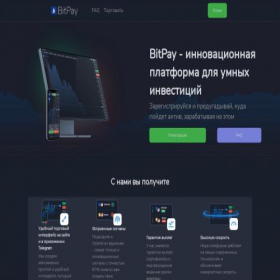 Скриншот главной страницы сайта bitpayinvestion.com