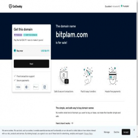 Скриншот главной страницы сайта bitplam.com