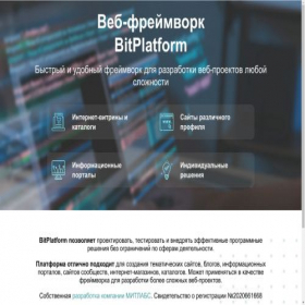 Скриншот главной страницы сайта bitplatform.ru