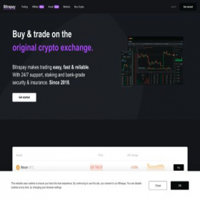 Скриншот главной страницы сайта bitrapay.com