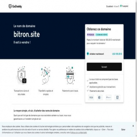 Скриншот главной страницы сайта bitron.site